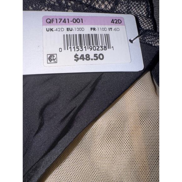 Brand New Calvin Klein Women's Size 42D Black Unlined Full Coverage Bra - Picture 4 of 7